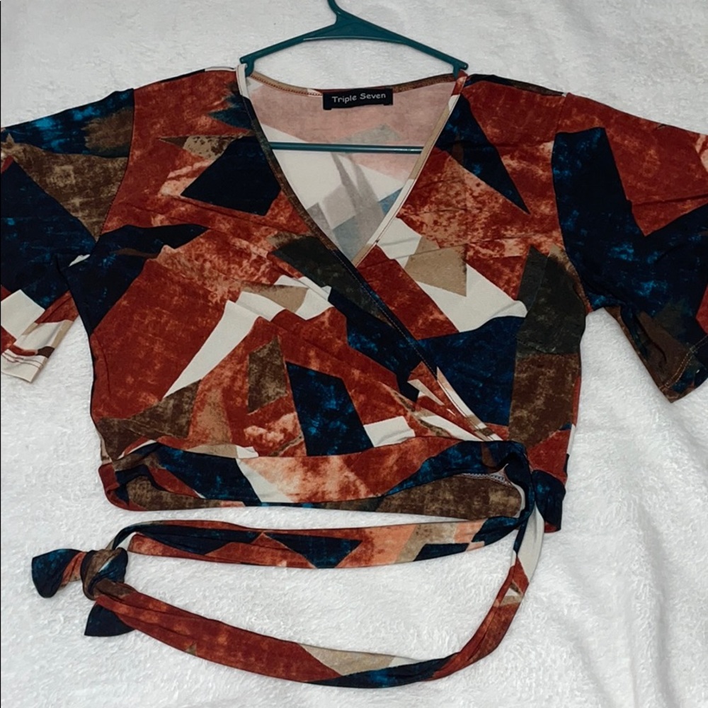 V neck crop top
